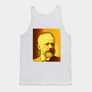 Pyotr Ilyich Tchaikovsky Golden Portrait | Pyotr Ilyich Tchaikovsky Artwork 8 Tank Top